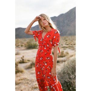 Anthropologie Maeve Eudora Floral Midi Dress Boho